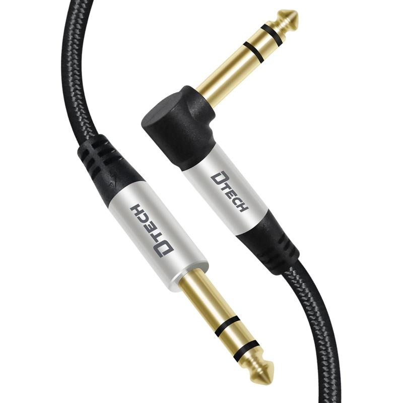 DTECH 6.35mm ǥ֥ L ֥ - ʥ å ƥ쥪 Ѵ ֥ 1/4 TRS...