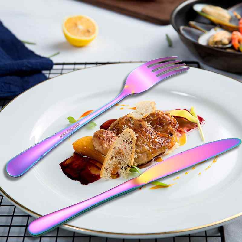 カトラリーセット 30点 ステンレス製 ディナーセット ナイフ フォーク スプーン 6人用 銀色 金色 ロー..