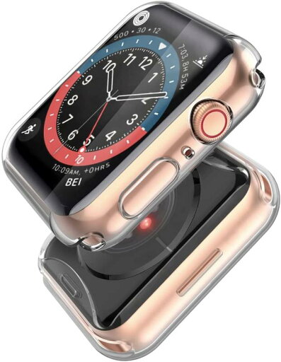 Smilelane 対応Apple Watch Series 6 / SE/Series 5 / Series 4 / Series 3 用 ケース, TPU保護カバー クリア (2枚) Smilelane 対応Apple Watch Series 6 / SE/Series 5 / Series 4 / Series 3 用 ケース, TPU保護カバー クリア (2枚)