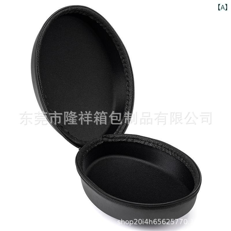ヘッドホン レディース メンズ 折りたたみ式 ワイヤレス イヤホンケース ポータブル 衝撃吸収 収納ケース ブラック