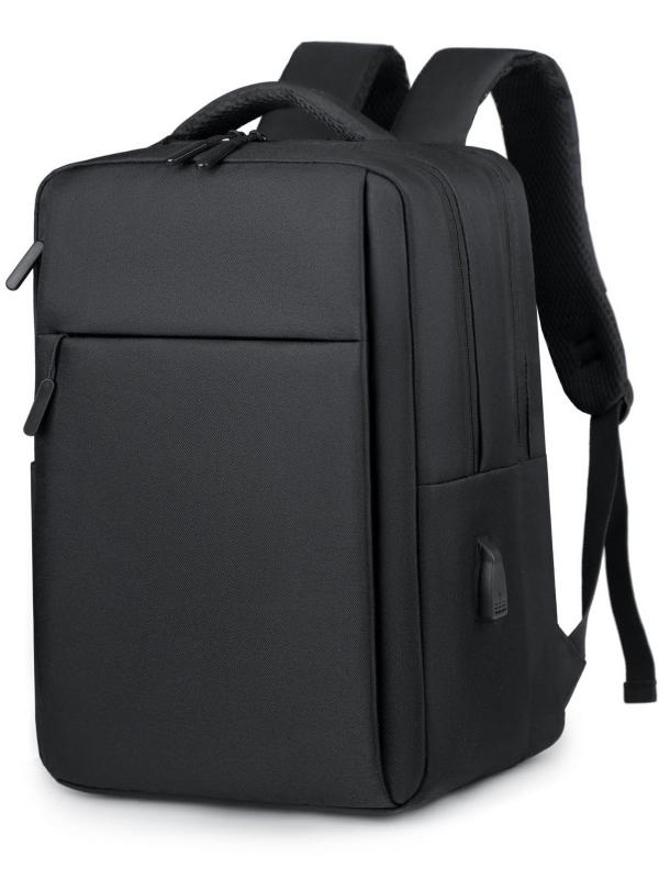 リュックサック メンズ レディース ビジネス 通勤 大容量 軽量 撥水 15.6インチ 17インチ PC収納 ナイロン シンプル 無地 黒 グレー