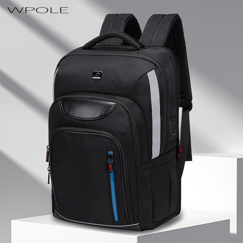 リュック メンズ 男性用 大容量 ビジネス 通勤 通学 16インチPC収納 耐摩耗 防水 クッション 灰色 黒色 オックスフォード 無地