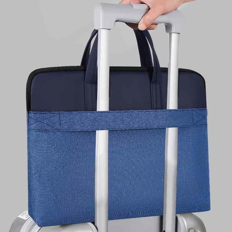 ビジネスバッグ 男性用 大容量 防水 14インチ 拡張可能 盗難防止 オックスフォード布 通勤 出張 紺色 黒 グレー