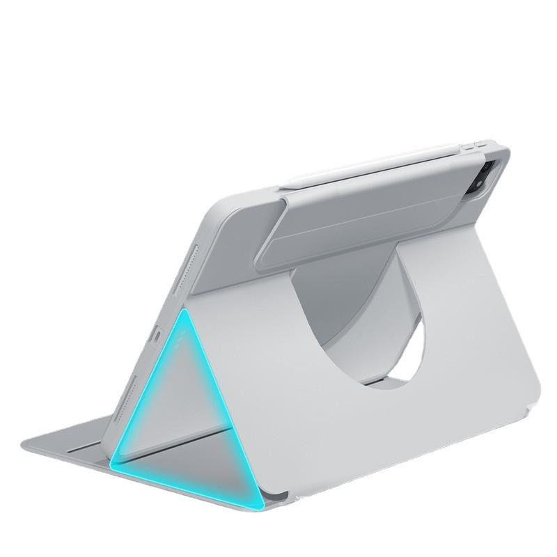 iPad Air 11インチ ケース iPad Pro 11/12.9インチ カバー 10.2/10.9インチ 保護ケース 磁気吸着 分離式 衝撃吸収 スタンド機能 落下防止 耐衝撃 シンプル PC ハードケース クラウドブルー ドリームパープル ガール