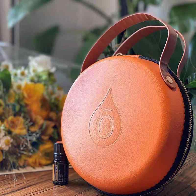 収納バッグ レディース メンズ 精油 瓶 収納ケース 14本 携帯用 化粧ポーチ 旅行用 撥水 衝撃吸収 オレ..