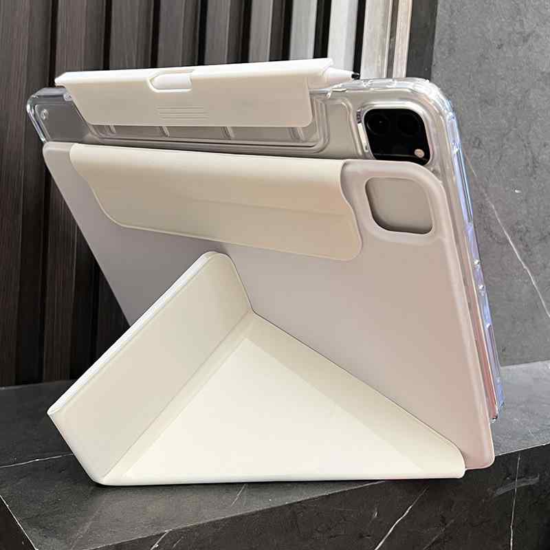 タブレットケース レディース メンズ 兼用 アクリル 三つ折り 磁気吸着 スタンド機能 衝撃吸収 落下防止 ペン収納 無地 シンプル Xiaomi Pad 5 5 Pro 6 6 Pro 7 7 Pro 8 8 Pro