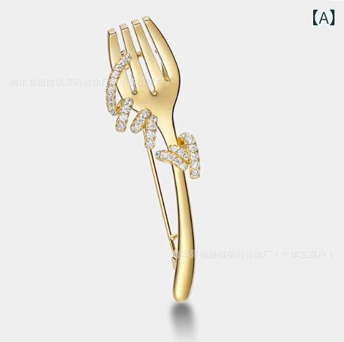 ブローチ ファッション 通勤 男女兼用 幾何学 模様 電気メッキ加工