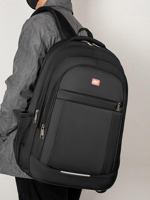 リュックサック メンズ ビジネス バックパック アウトドア 旅行 普段使い 59.99cm ノートパソコン バッグ 中学生 高校生 大学生 スクールバッグ 36-55L 防水 盗難防止 16インチ PC収納 オックスフォード布 黒 ブラック