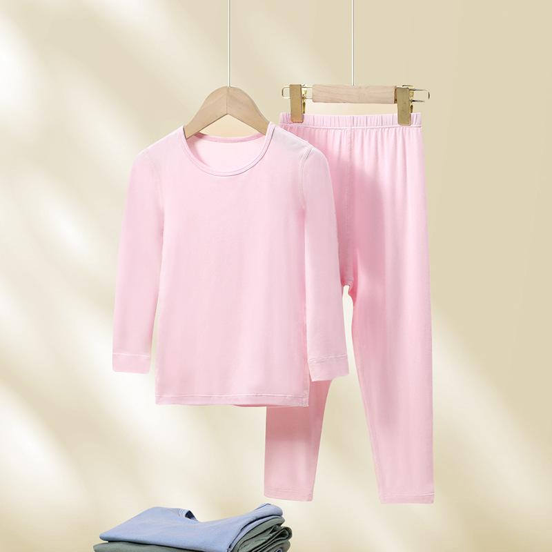 子供服 インナー 上下セット 秋冬 モダール 男の子 保温 薄手 女の子 長袖 パジャマ ルームウェア 部屋着 かわいい 粘纤 植物由来 春秋