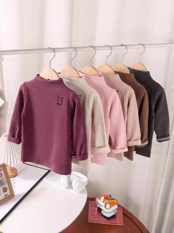 Tシャツ キッズ 子供 ベビー 長袖 カットソー 秋冬 春秋 裏起毛 あったか インナー トップス 男の子 女の子 80 90 100 110 120 130 140 150