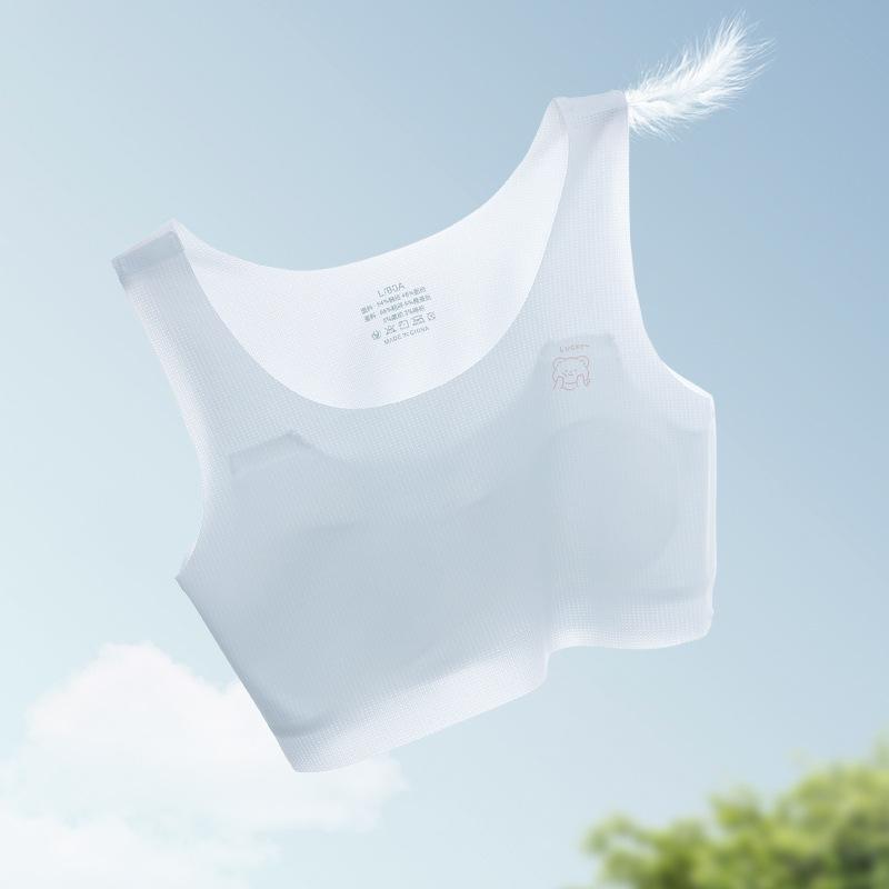 キッズ ブラジャー 背心式 薄手 超薄模杯 スポブラ ジュニア スポーツブラ 女の子 小学生 中学生 ファーストブラ 全罩杯 ノンワイヤー 吸汗 通気性 快適 かわいい 活潑