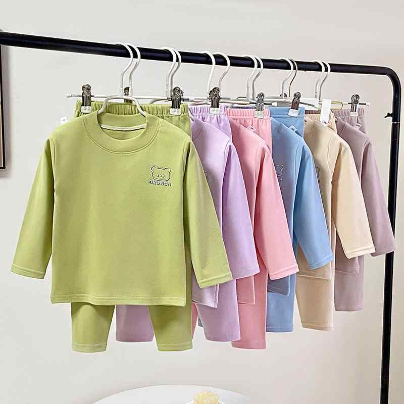 子供用 インナー 上下セット 徳绒 男児 女児 秋 冬 春 あったかインナー 長袖 パジャマ ルームウェア ..