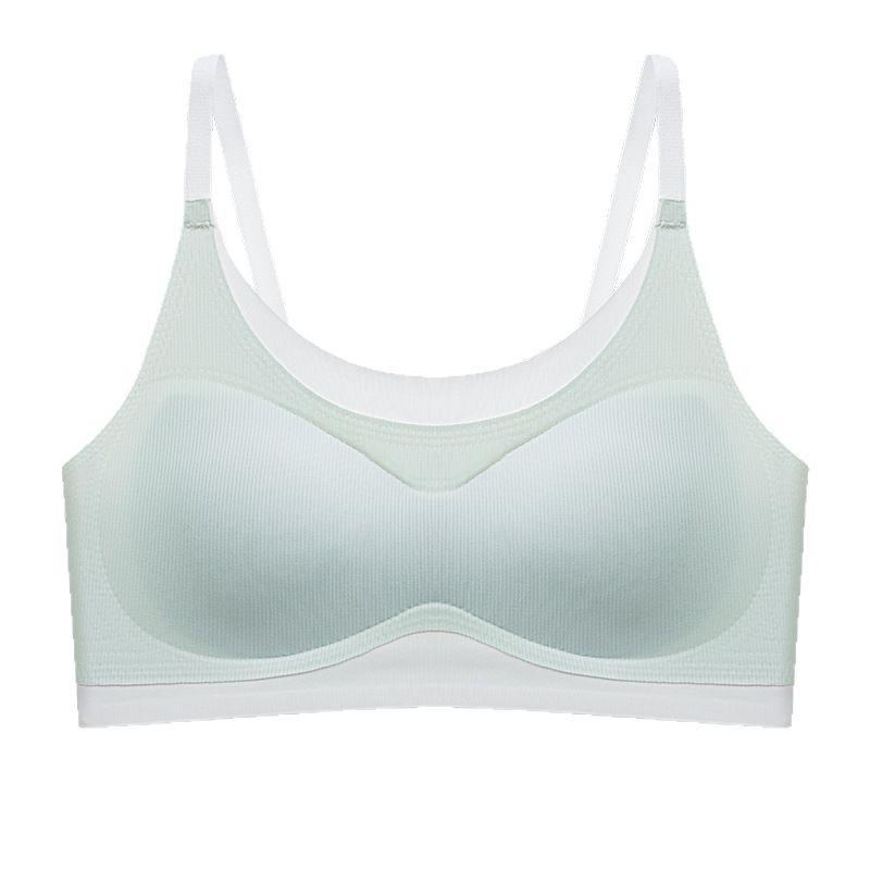ブラジャー ジュニア キッズ 女児 ハーフトップ スクールインナー ノンワイヤー 無縫製 快適 接触冷感 吸湿速乾 小学生 中学生 スポブラ ファーストブラ スポーツブラ