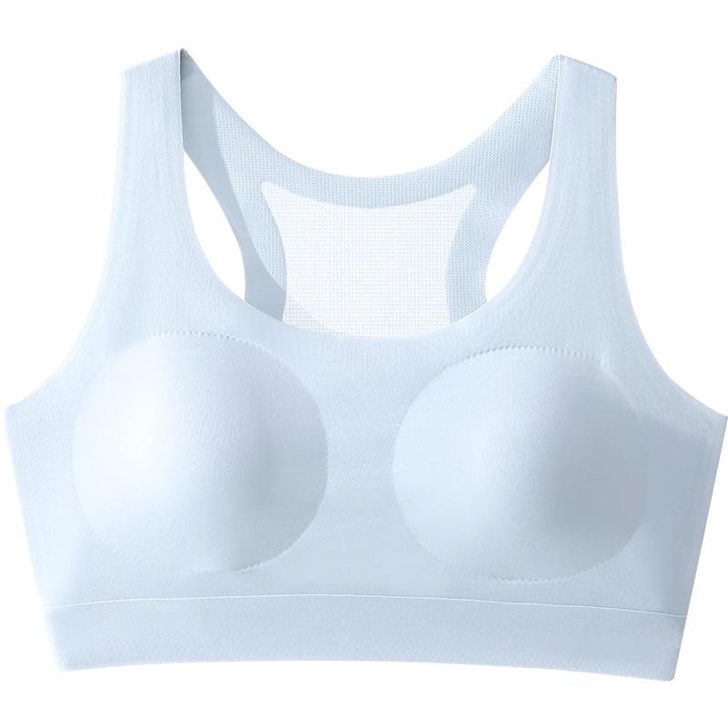 ブラジャー ジュニア スポーツブラ スポブラ 子供 女の子 成長期 下着 ノンワイヤー 薄手 通気性 吸汗 速乾 揺れない ズレにくい 肌に優しい ファーストブラ 全カップ 一体型 カップ付き タンクトップ型 インナー