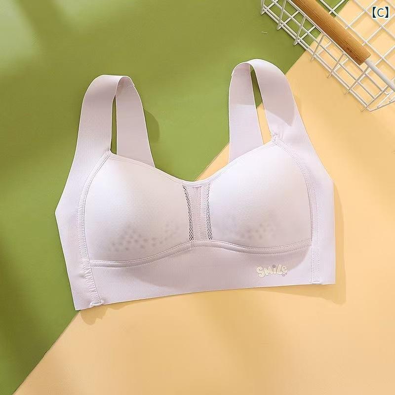 Tanzanのブラジャー ジュニア 女児 ハーフトップ スポブラ ノンワイヤー 無地 通気性 中学生 高校生 ファーストブラ 薄手 快適 スポーツブラジャー 全罩杯 一段階 9歳 10歳 11歳 12歳 13歳｜アングル3