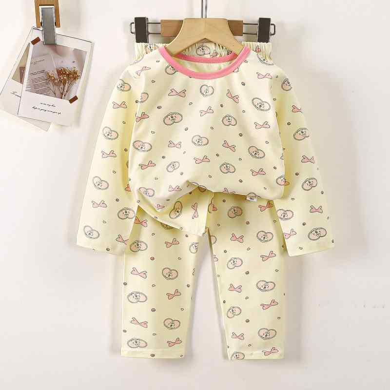 子供用パジャマ 上下セット ライクラコットン 男の子 女の子 ルームウェア 中大童サイズ 秋冬 春