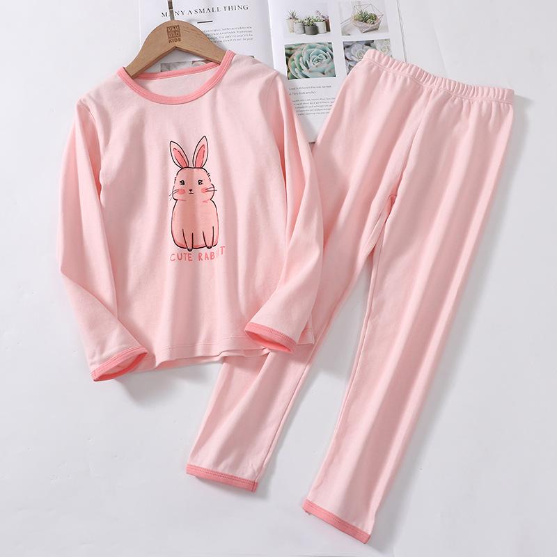 子供用インナーウェア 女の子 かわいい インナーウェア 上下セット 全綿 通気性 吸湿排汗 パジャマ ル..