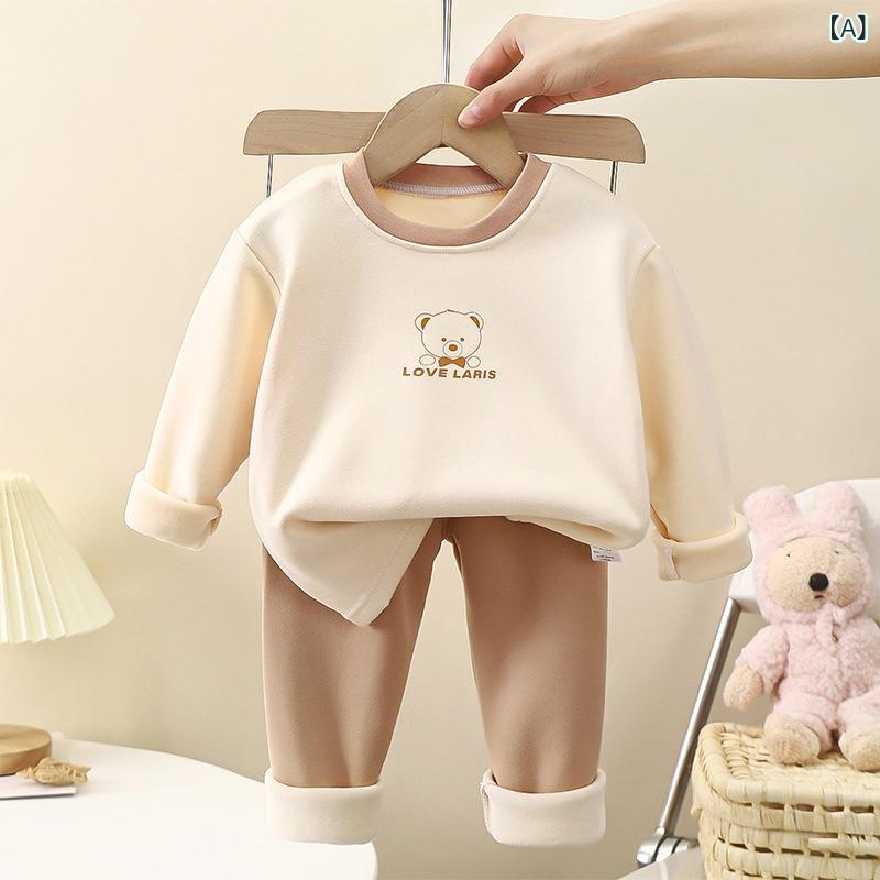 子供用インナー 上下セット キッズ 秋冬 男の子 女の子 裏起毛 高 暖か 部屋着 ルームウェア パジャマ ..