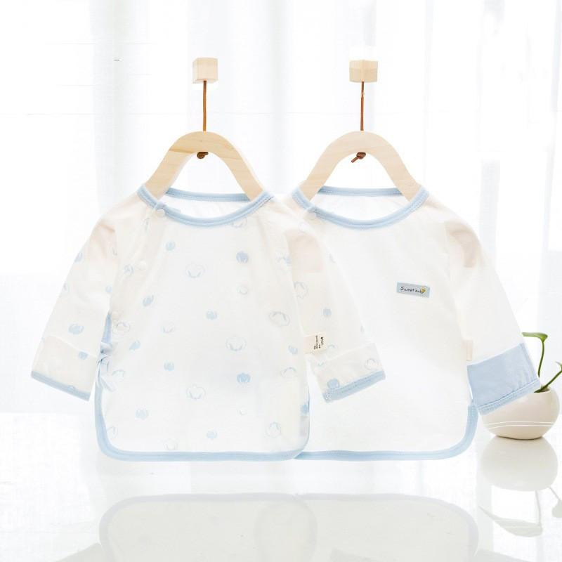 ベビー服 新生児 肌着 上着 純綿100% 薄手 春夏 半袖 ロンパース パジャマ ルームウェア ピンク系 グリ..