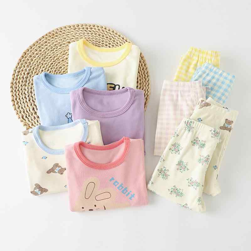 ・カテゴリ: 童内衣内裤・スタイル: その他・対象: 男女兼用・対象年齢: 中小童(3~8歳, 100~140cm)・ネックライン: ラウンドネック・素材: 聚酯纤维（涤纶）93%・柄: 動物, 纯色, カートン, 花朵・シーズン: 春秋, 冬季・特徴: セットアップ, カートン, 文字, かわいい, プリント, 組み色, 英倫, 潮范, キャンディ, 開き可能・カラー: 黄色香蕉, 藍色小熊, 粉色小花, 紫色公主, 丹青小熊, 粉色小猫・サイズ: 80cm, 90cm, 100cm, 110cm, 120cm, 130cm, 140cm, 150cm・機能: 吸湿排汗