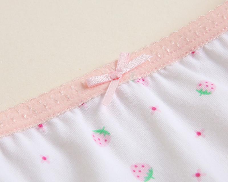 子供服 女児 ショーツ パンツ ベビー 下着 綿100% 女の子 キッズ いちご柄 平角 三角 4枚組 5枚組 かわ..