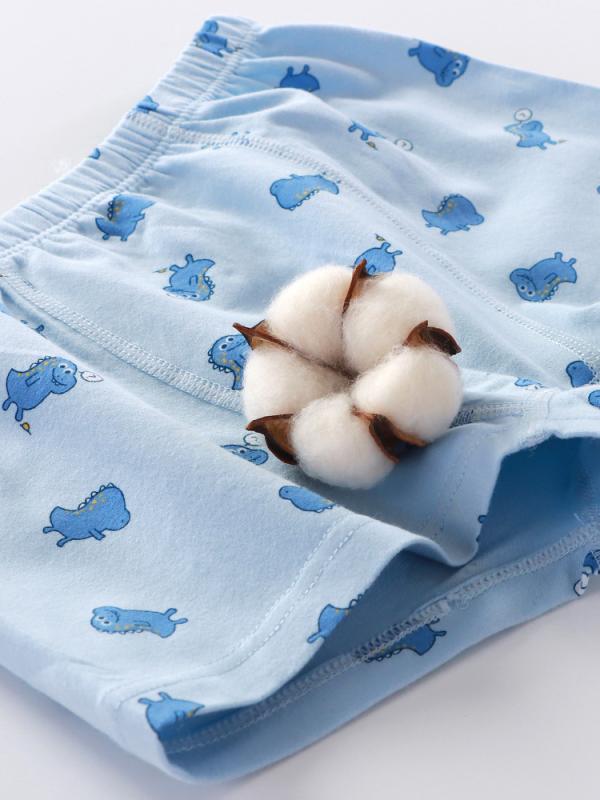 キッズ 下着 男の子 子供用 ボクサーパンツ A類抗菌 コットン 平角パンツ 4枚セット 宇宙飛行士 車 ワ..