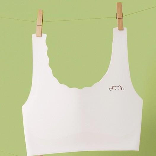 子供用ブラジャーセット 女の子 [9-13歳] ジュニアブラ スポブラ ノンワイヤー 薄手 全罩杯 通気性 快適 かわいい スポーツブラジャー ショーツ