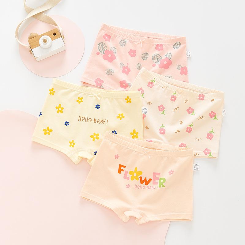 子供用 下着 ショーツ 女児 女の子 綿100% ボクサーパンツ かわいい 小学生 幼稚園 保育園 1歳 2歳 3歳..