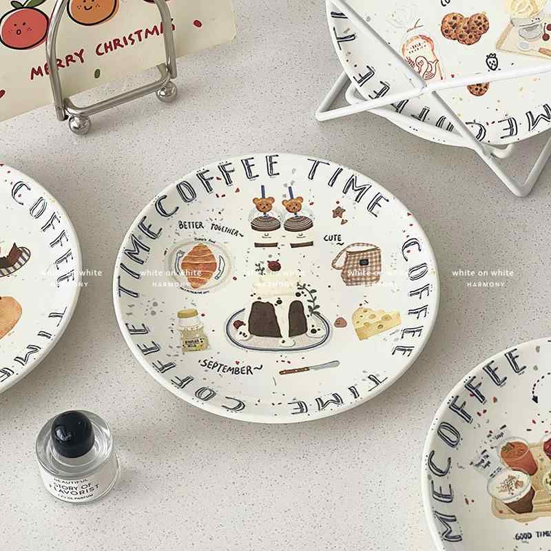 食器 皿 かわいい 小さめ インスタ風 ホームパーティー用 食器 ケーキ皿 デザートプレート パスタ皿