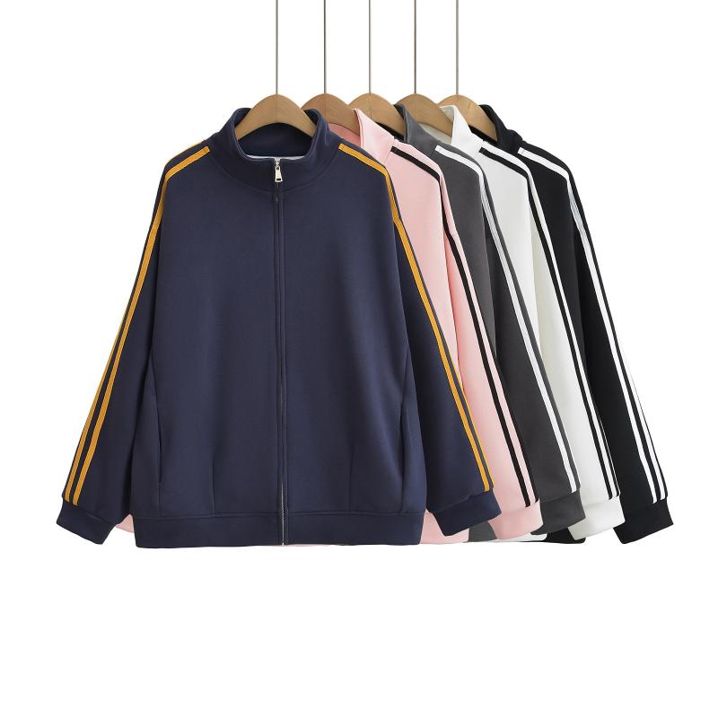 パーカー レディース ゆったり ヴィンテージ風 スウェット ジップアップ ストリート カジュアル スポーティー 秋冬 綿100% 無地 黒