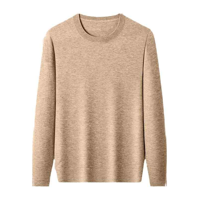 ニット メンズ セーター 男性用 秋冬 厚手 ラウンドネック プルオーバー 伸縮性 洗濯機洗い可能 ポリエ..