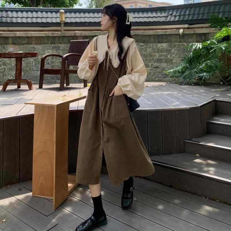 ワンピース レディース 大きいサイズ Aライン ノースリーブ ロング丈 ギャザー ゆったり 体型カバー 着痩せ 2点セット ドッキング風 カジュアル きれいめ ...