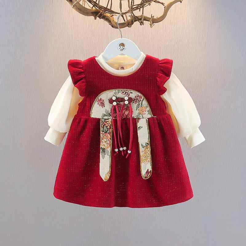 キッズ 女の子 ワンピース セットアップ 春秋 2点セット 長袖 チュニック スカート 上下セット 綿 66cm 73cm 80cm 90cm 100cm 110cm 120cm