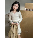 子供用セットアップ 秋冬 女の子 2点セット 長袖トップス スカート かわいい ガールズ 子供服 学院風 カジュアル 普段着 ポリエステル