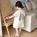 子供用セットアップ ワンピース キッズ 女の子 半袖Tシャツ キャミワンピース 2点セット 夏服 かわいい 通園 普段着 薄手