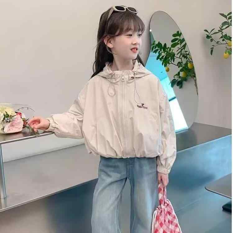 子供服 ジャケット 女の子 アウター 春秋 中学生 キッズ パーカー ジャンパー フード付き 長袖 120cm 1..