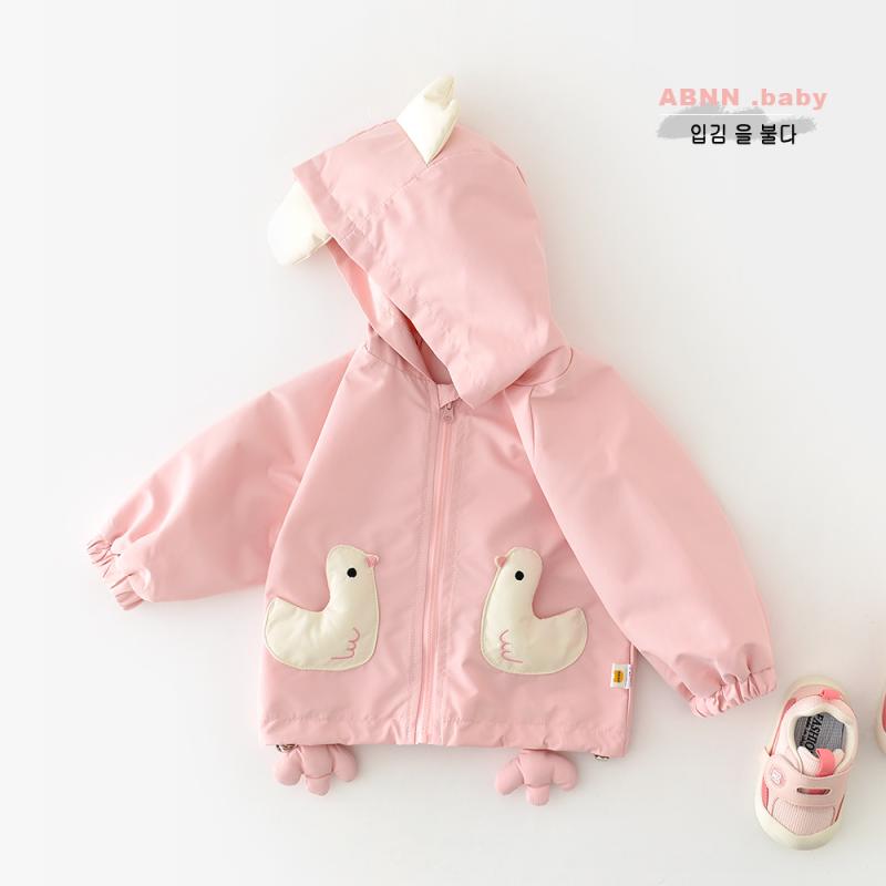 キッズ ジャケット 女の子 幼児 撥水 ジップアップ パーカー 春秋 かわいい 小鳥柄 アウター ジャンパ..