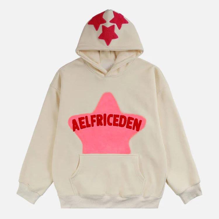 スウェット レディース 星柄 アメリカンレトロ トレーナー 裏起毛 オーバーサイズ パーカー 秋冬 スト..