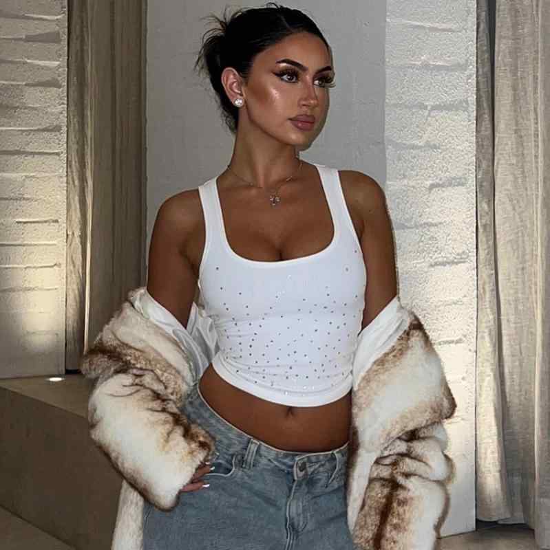 タンクトップ レディース ビスチェ へそ出し トップス ギャル セクシー ストリート ファッション 夏 伸..