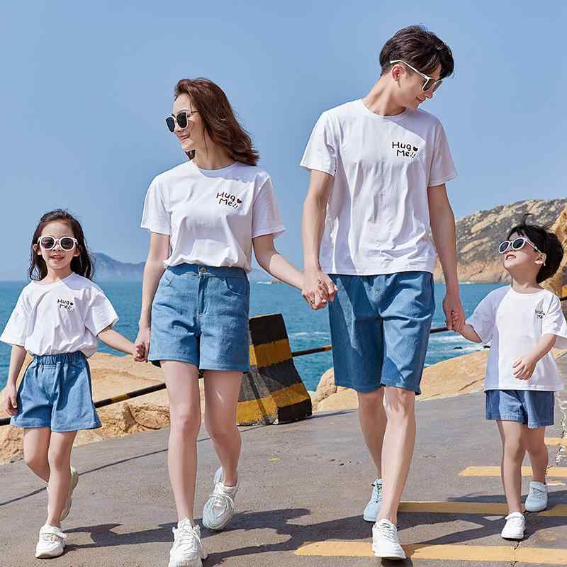 Tシャツ 親子 夏物 家族 お揃い 半袖 カットソー 綿 上下セット ルームウェア 部屋着 かわいい アニマ..