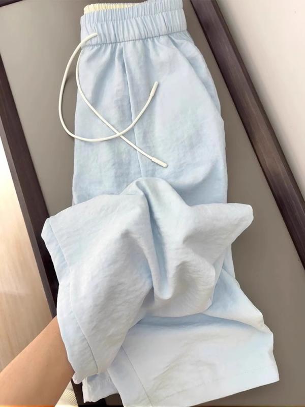 カジュアルパンツ レディース 大きいサイズ ゆったり ハイウエスト 落ち感 ワイドレッグパンツ シェニ..