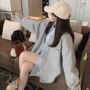 カーディガン レディース 春秋 ニット カーディガン トップス 長袖 ゆったり コットン 狐 刺繍 かわいい 韓国風 グレー ブラック