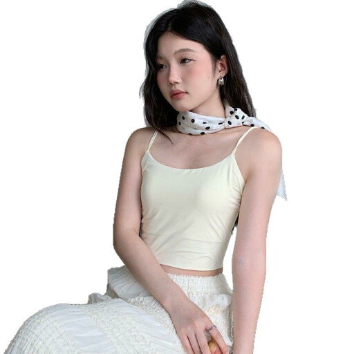 キャミソール レディース 春夏 チューブトップ ブラパッド付き スリムフィット ショート丈 へそ出し トップス ポリエステル 接触冷感 無地 ホワイト ブラック ブラウン キャミソール レディース 春夏 チューブトップ ブラパッド付き スリムフィット ショート丈 へそ出し トップス ポリエステル 接触冷感 無地 ホワイト ブラック ブラウン