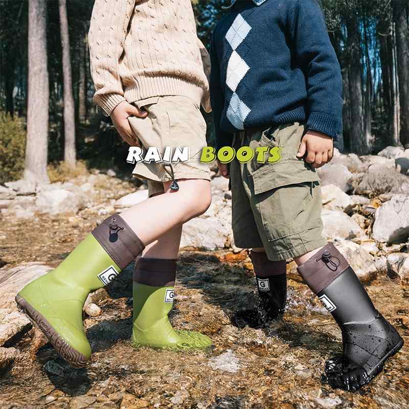 レインブーツ キッズ 子供用 男の子 女の子 親子 防水 滑り止め 折りたたみ アウトドア キャンプ 普段..