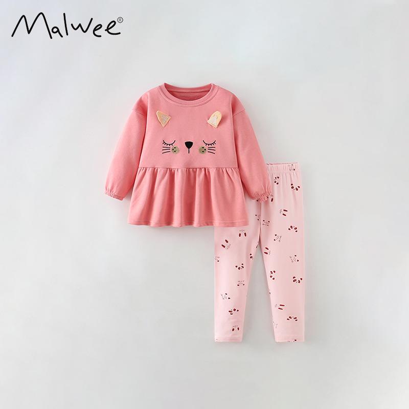 キッズ パンツ セットアップ 秋冬 ヨーロピアンカジュアル 花柄 長袖 トップス 長ズボン 上下 2点セッ..