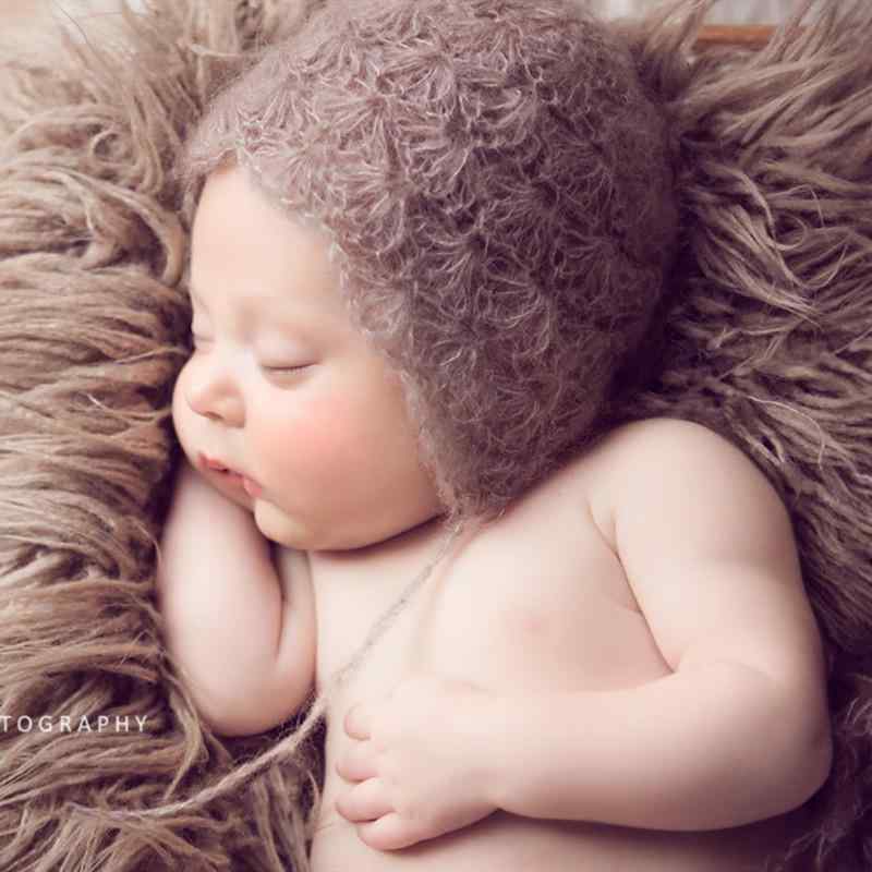 帽子 ベビー 新生児 赤ちゃん 写真 撮影用 貝殻 ニット帽 イエロー ホワイト ベージュ レッド ピンク 水色 グレー チョコレート