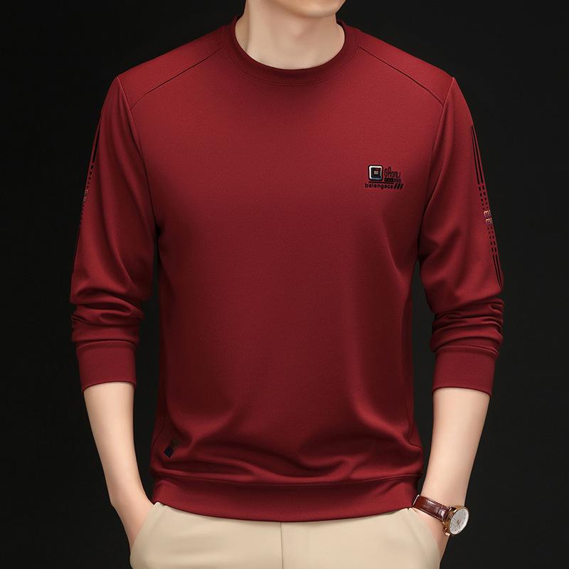 スウェット メンズ 男性用 薄手 トップス プルオーバー カットソー 銅アンモニア繊維 リブ袖 韓国風 ゆ..