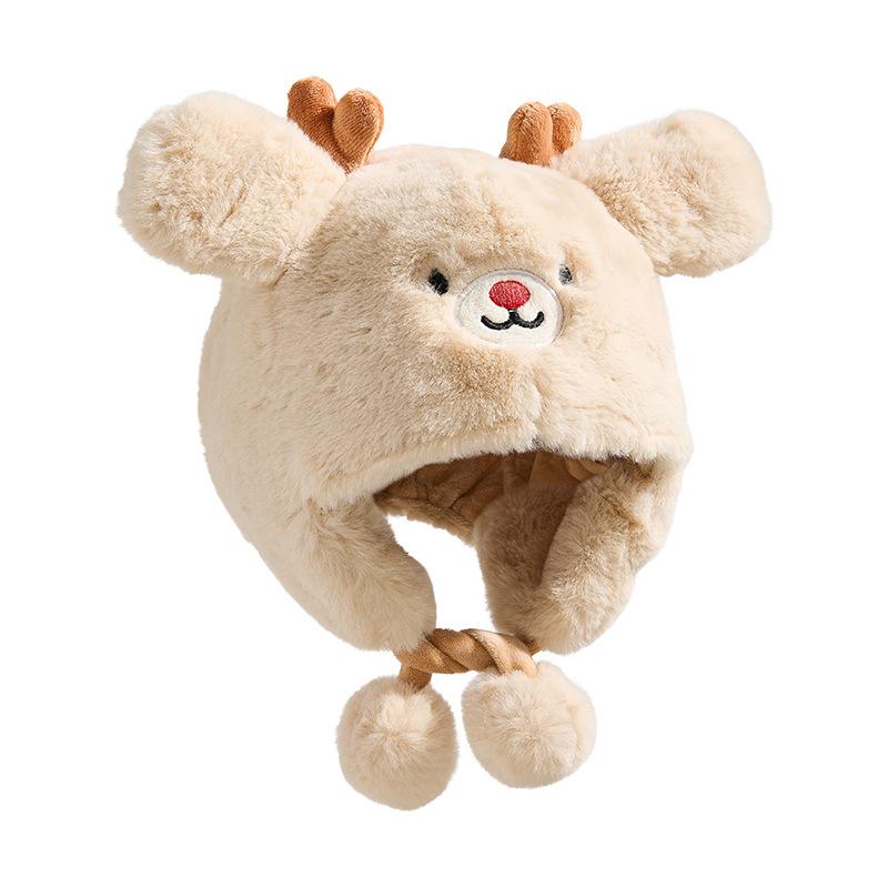 帽子 ベビー 赤ちゃん ニット帽 秋冬 防寒 あったか フリース 裏地 9ヶ月～5歳 かわいい 耳当て付き 顎..