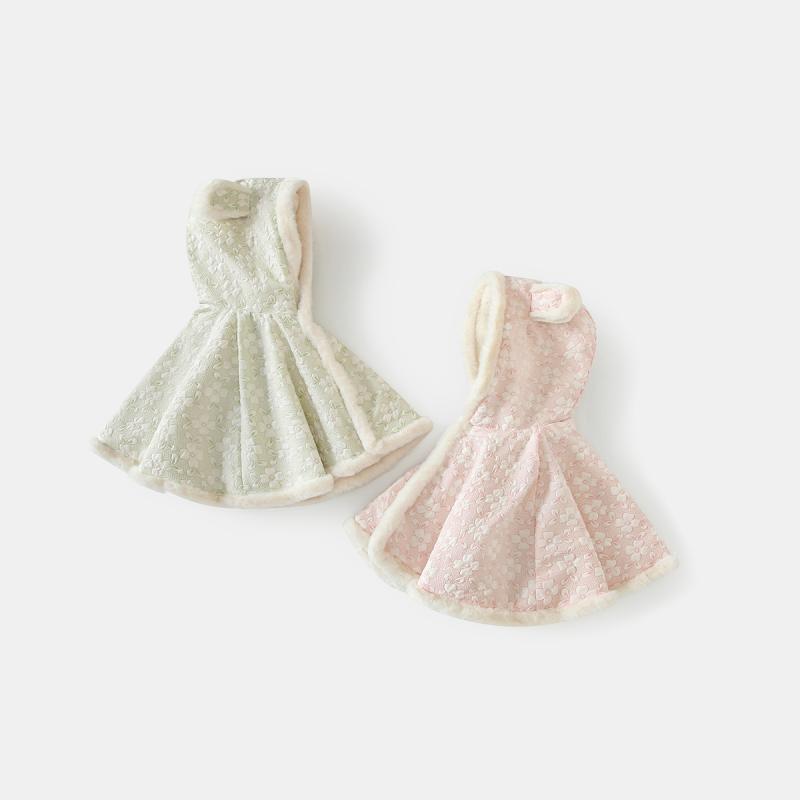 ベビー ポンチョ 秋冬 ケープ 女の子 子供 アウター 防風 ピンク グリーン かわいい 0歳 1歳 2歳