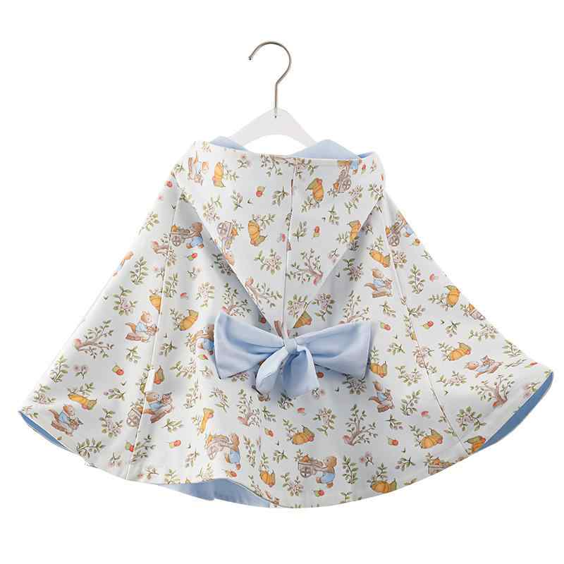 ベビー ポンチョ ニット 防風 フード付き 幼児 子供 赤ちゃん ケープ 動物柄 アニマル柄 綿100% 春秋